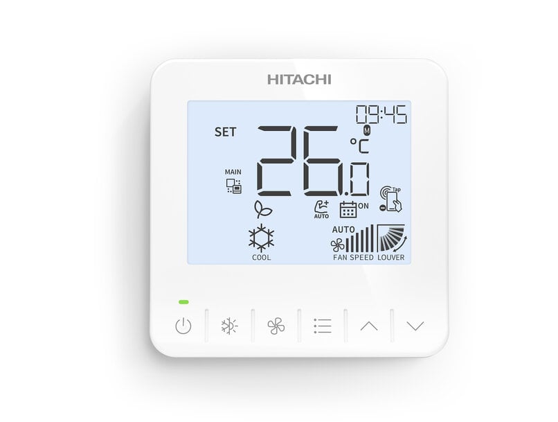 Hitachi stellt kompakten kabelgebundenen Regler für budgetbewusste VRF-Installationen vor